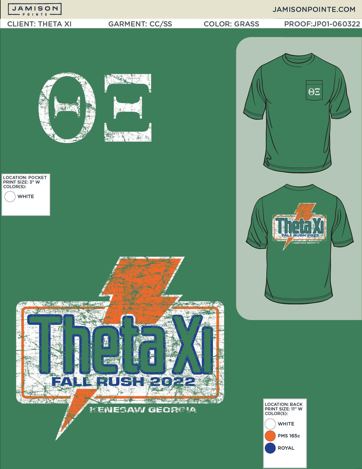 Theta Xi Kennesaw State University Fall Rush T-Shirt