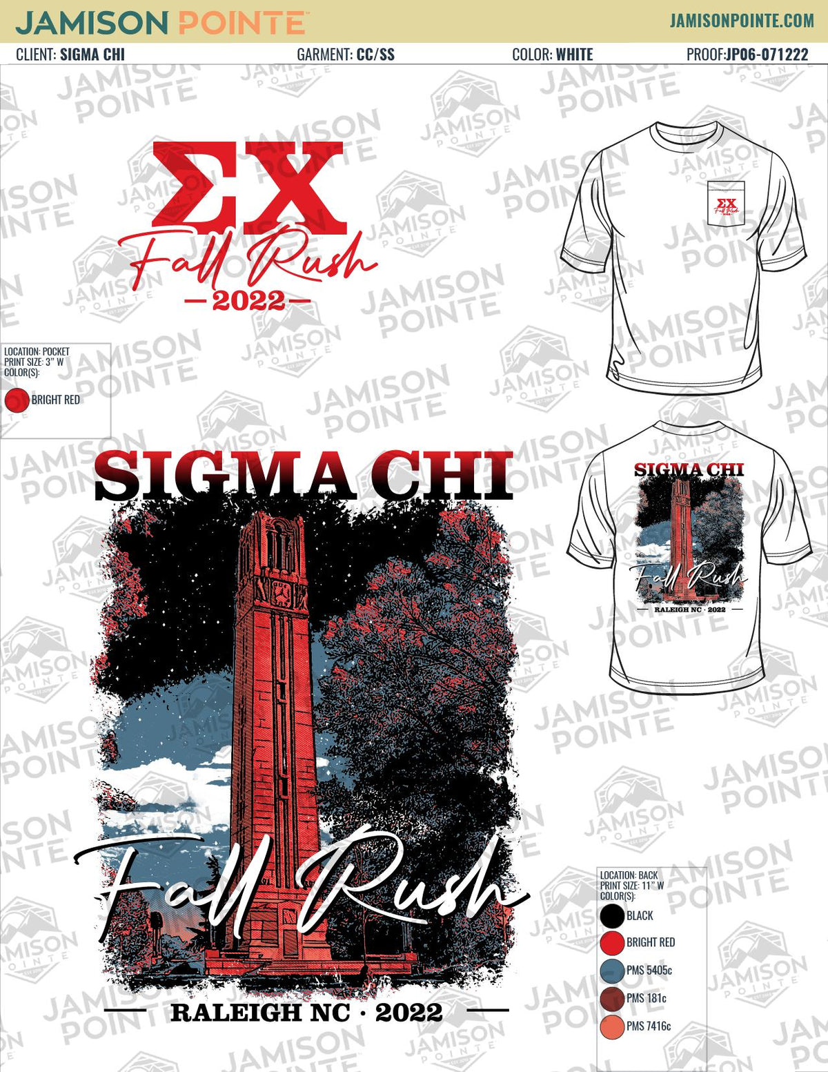Sigma Chi North Carolina State University Fall Rush T-Shirt