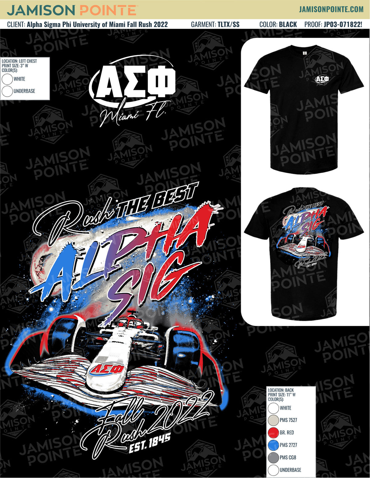 Alpha Sigma Phi University of Miami Fall Rush T-Shirt