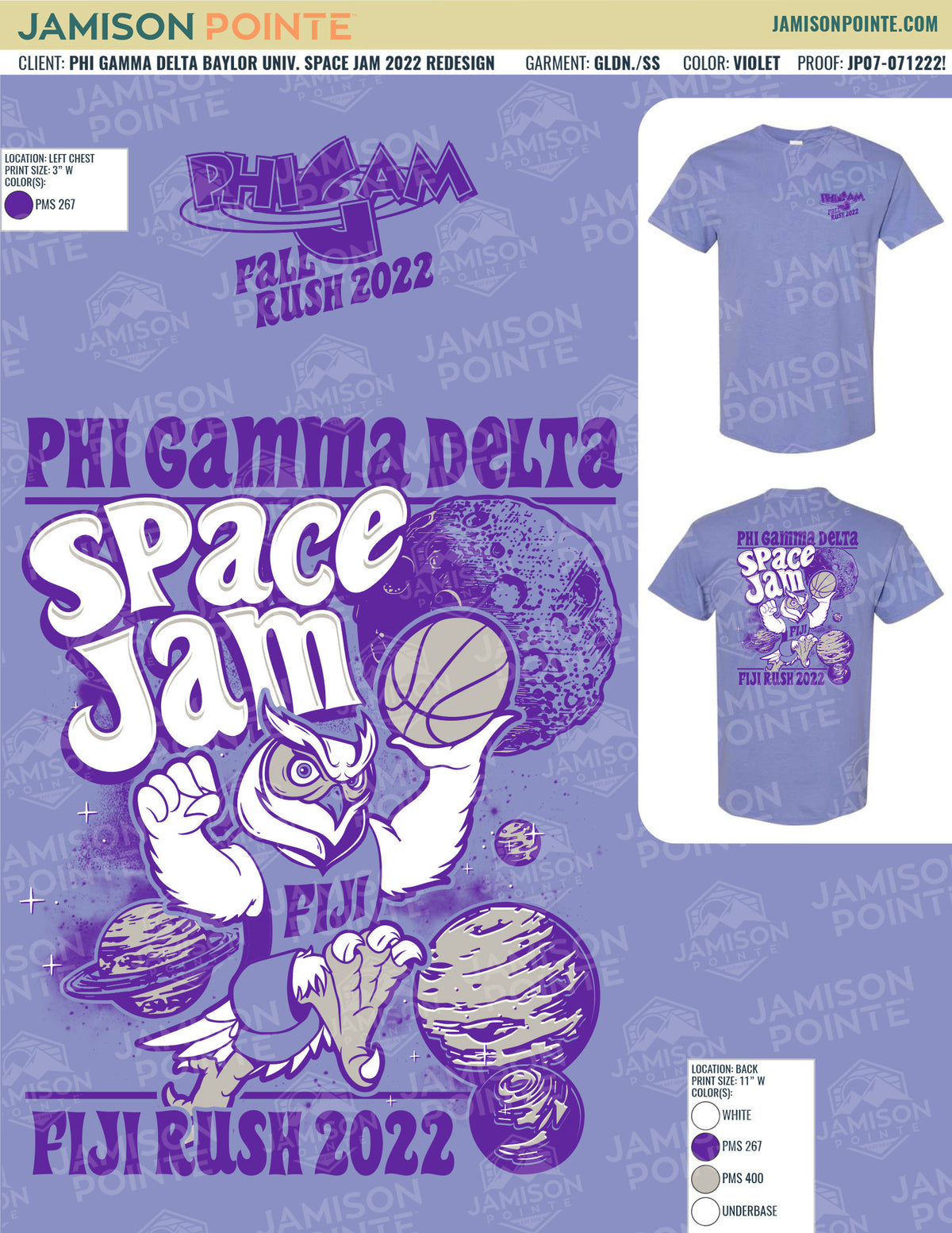 Phi Gamma Delta Baylor University Space Jam T-Shirt