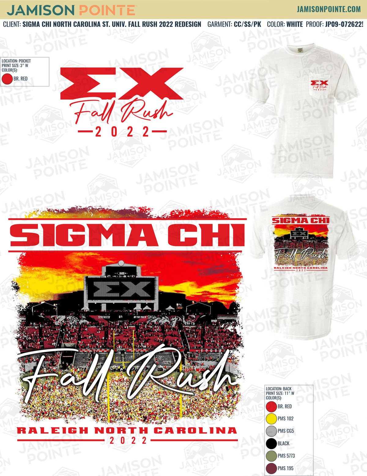 Sigma Chi North Carolina State University Fall Rush T-Shirt