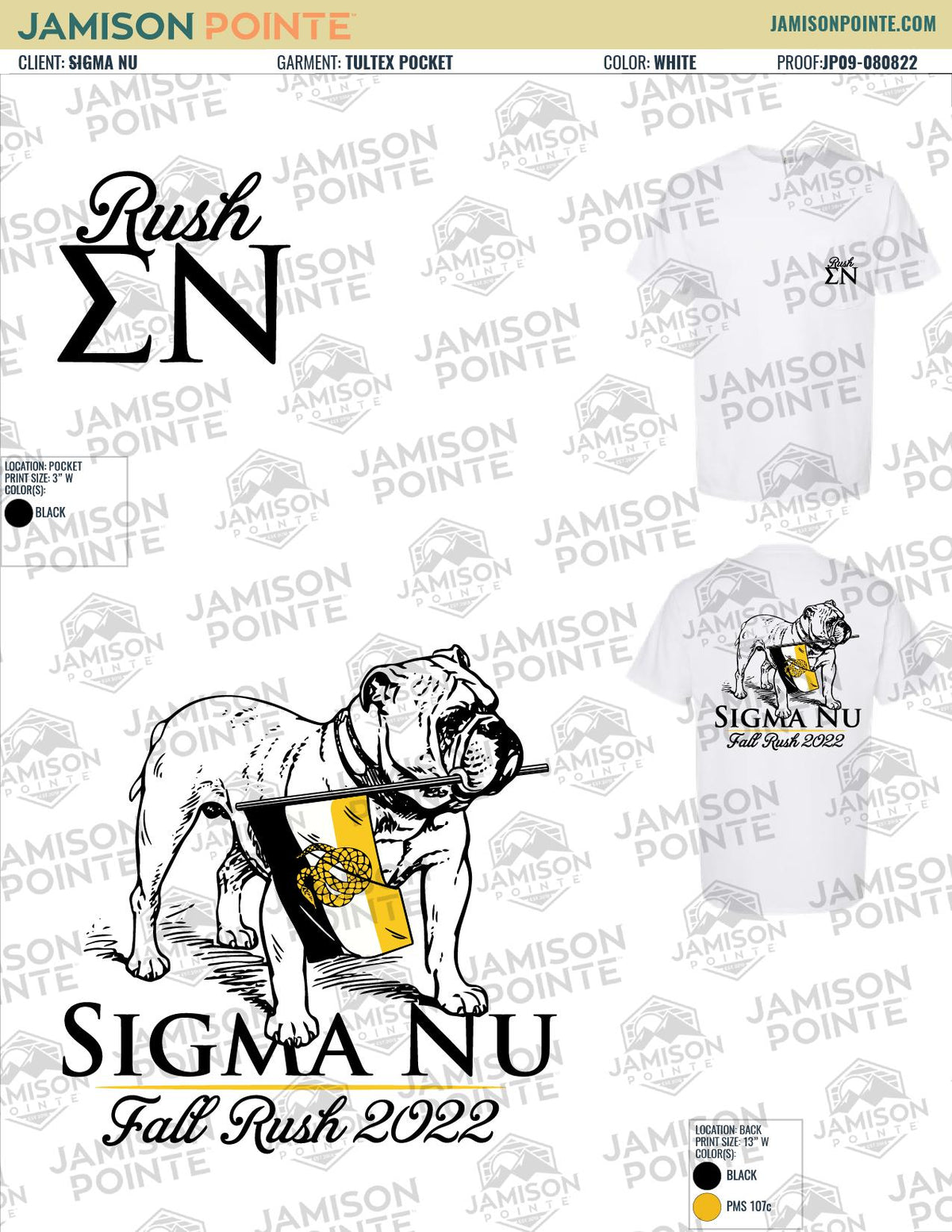Sigma Nu Butler University O Week Shirts T-Shirt