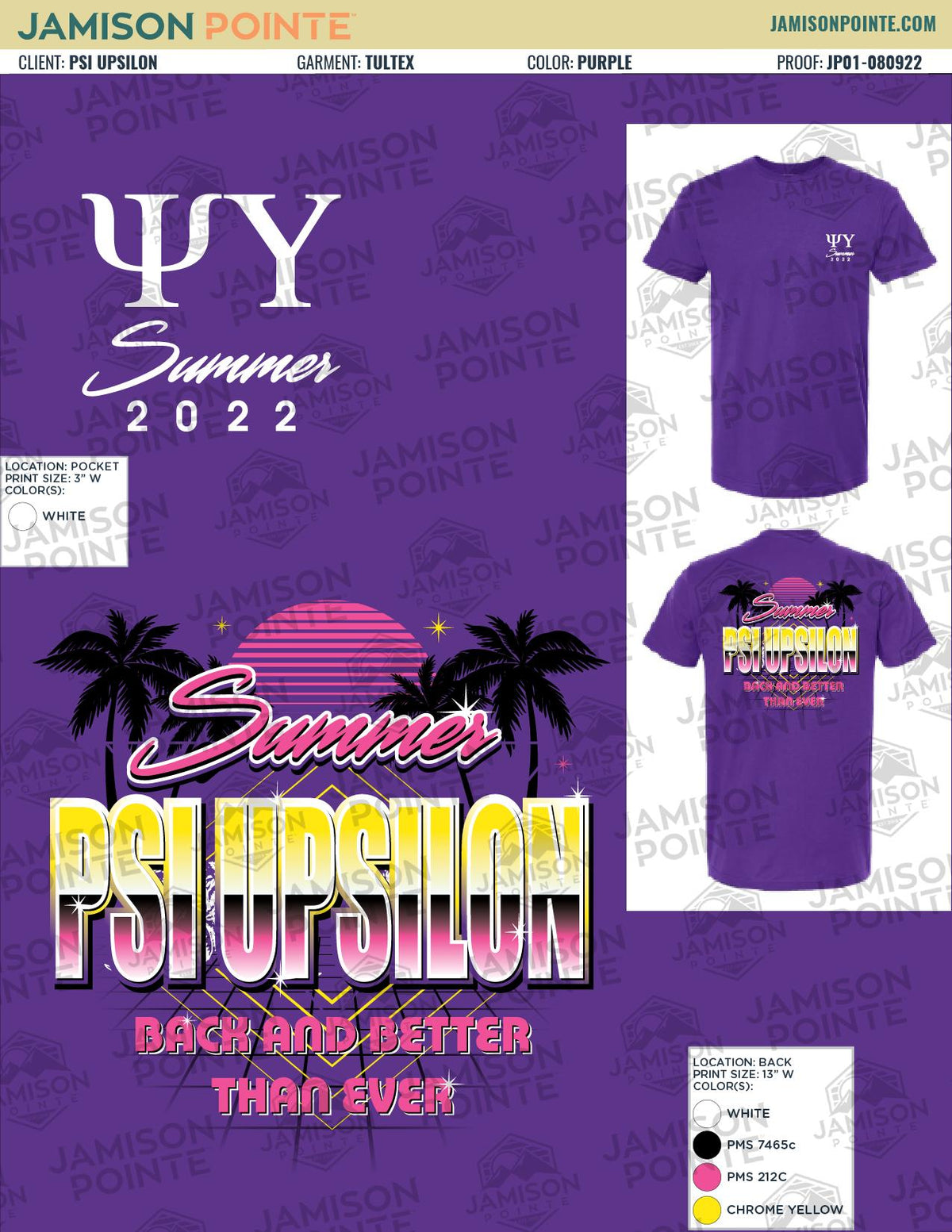Psi Upsilon University of Washington Fall Rush T-Shirt