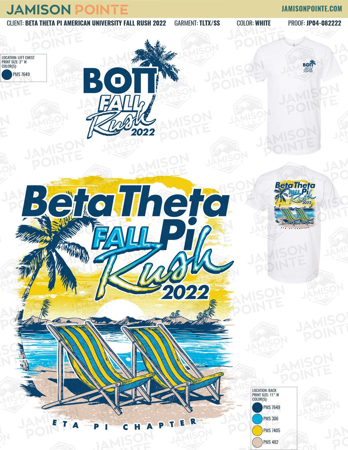 Beta Theta Pi American University Fall Rush T-Shirt