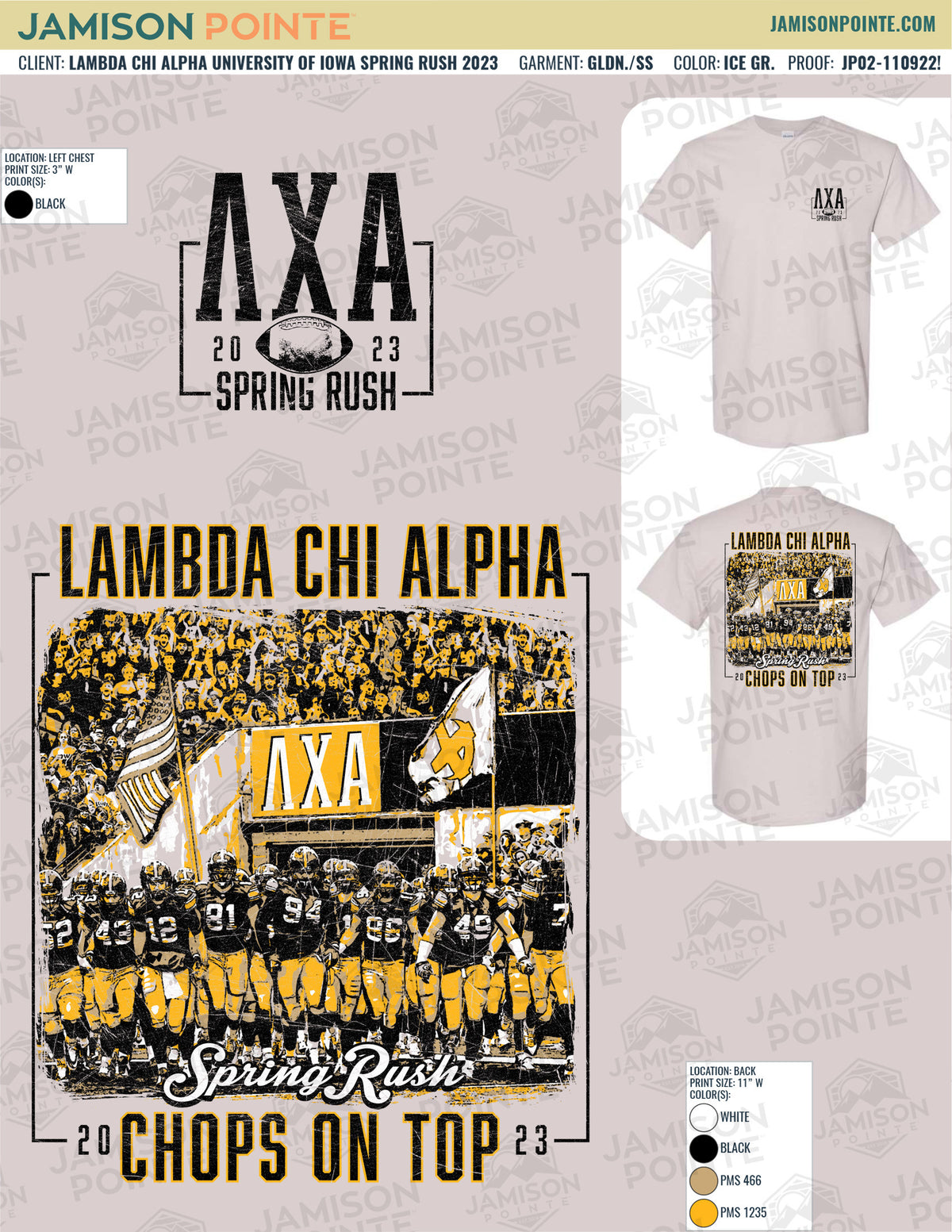 Lambda Chi Alpha University of Iowa Spring Rush T-Shirt