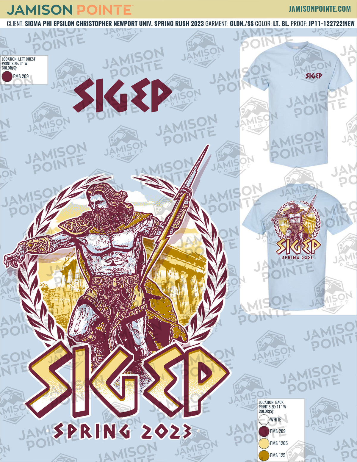 Sigma Phi Epsilon Christopher Newport University Spring Rush T-Shirt