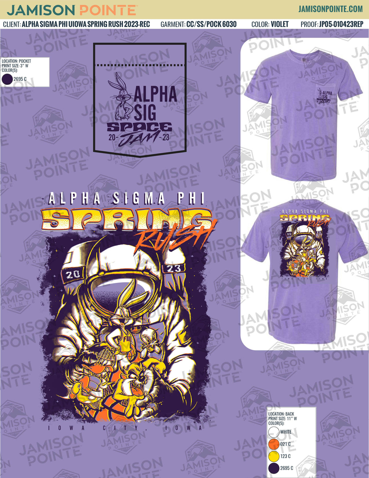 Alpha Sigma Phi University of Iowa Spring Rush T-Shirt