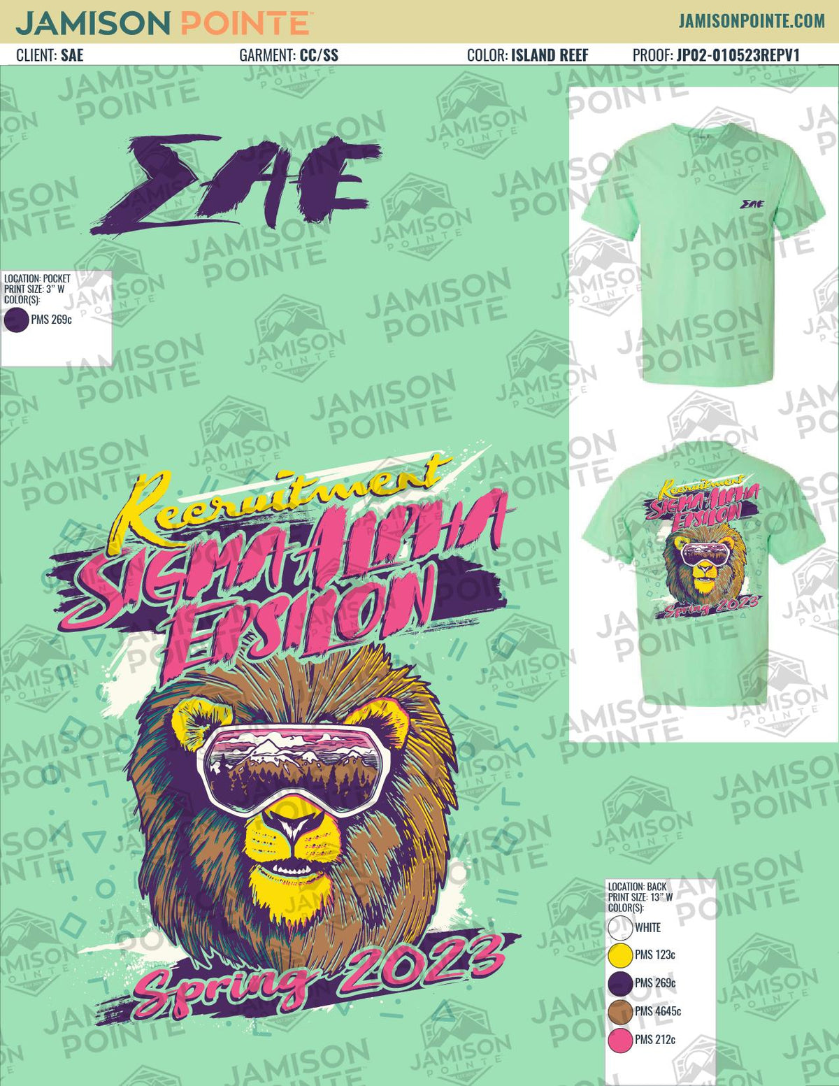 Sigma Alpha Epsilon Rensselaer Polytechnic Institute Spring Rush T-Shirt