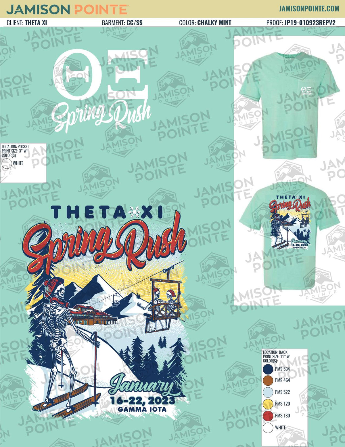 Theta Xi Embry-Riddle Aeronautical University Spring Rush T-Shirt