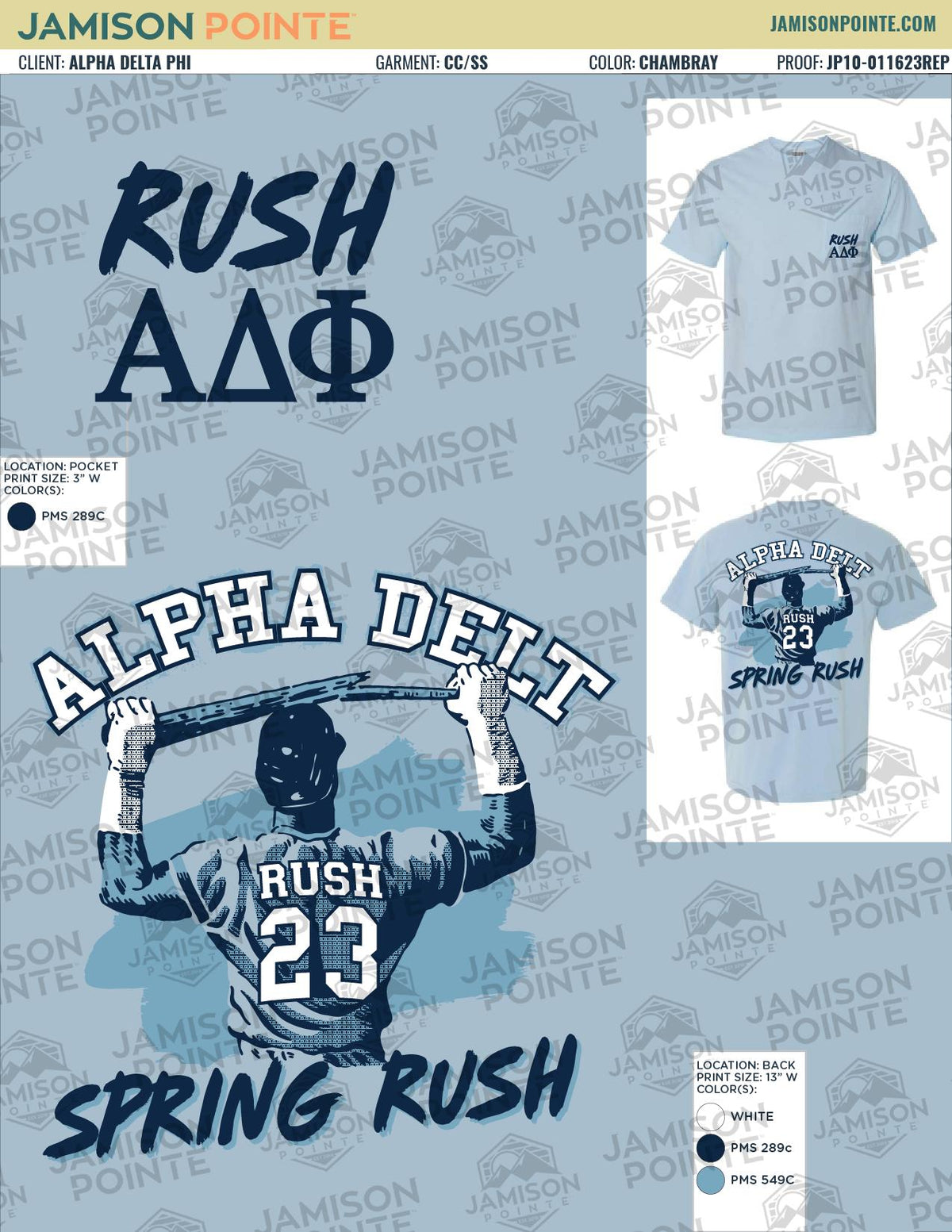 Alpha Delta Phi University of Maryland Spring Rush T-Shirt