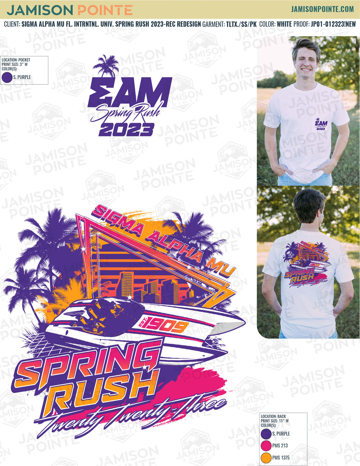 Sigma Alpha Mu Florida International University Spring Rush T-Shirt