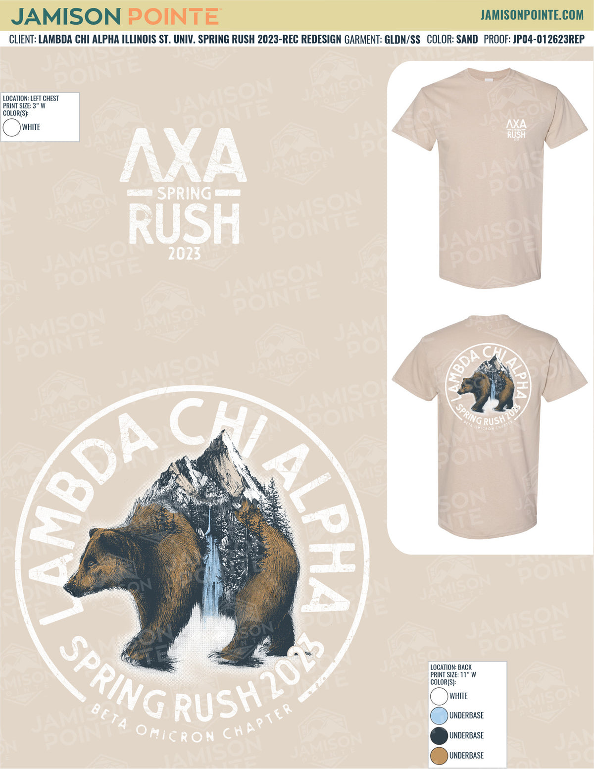 Lambda Chi Alpha Illinois State University Spring Rush T-Shirt
