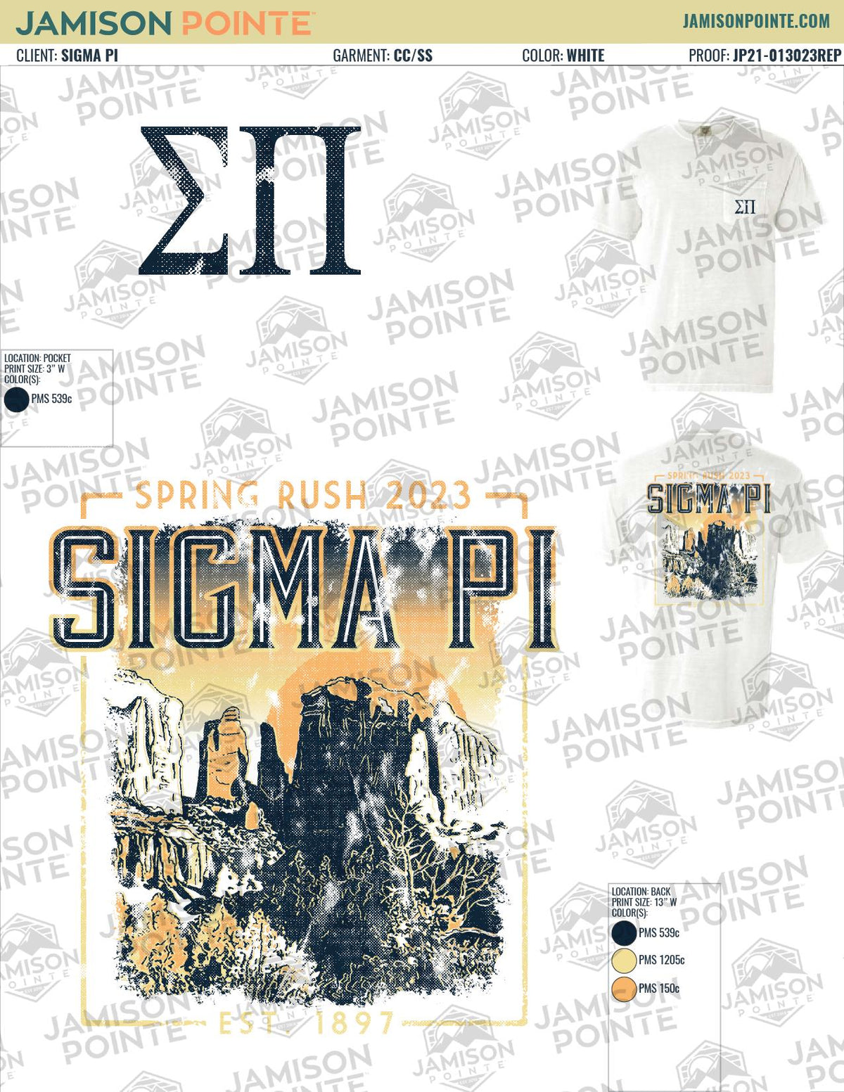 Sigma Pi University of Delaware Spring Rush T-Shirt