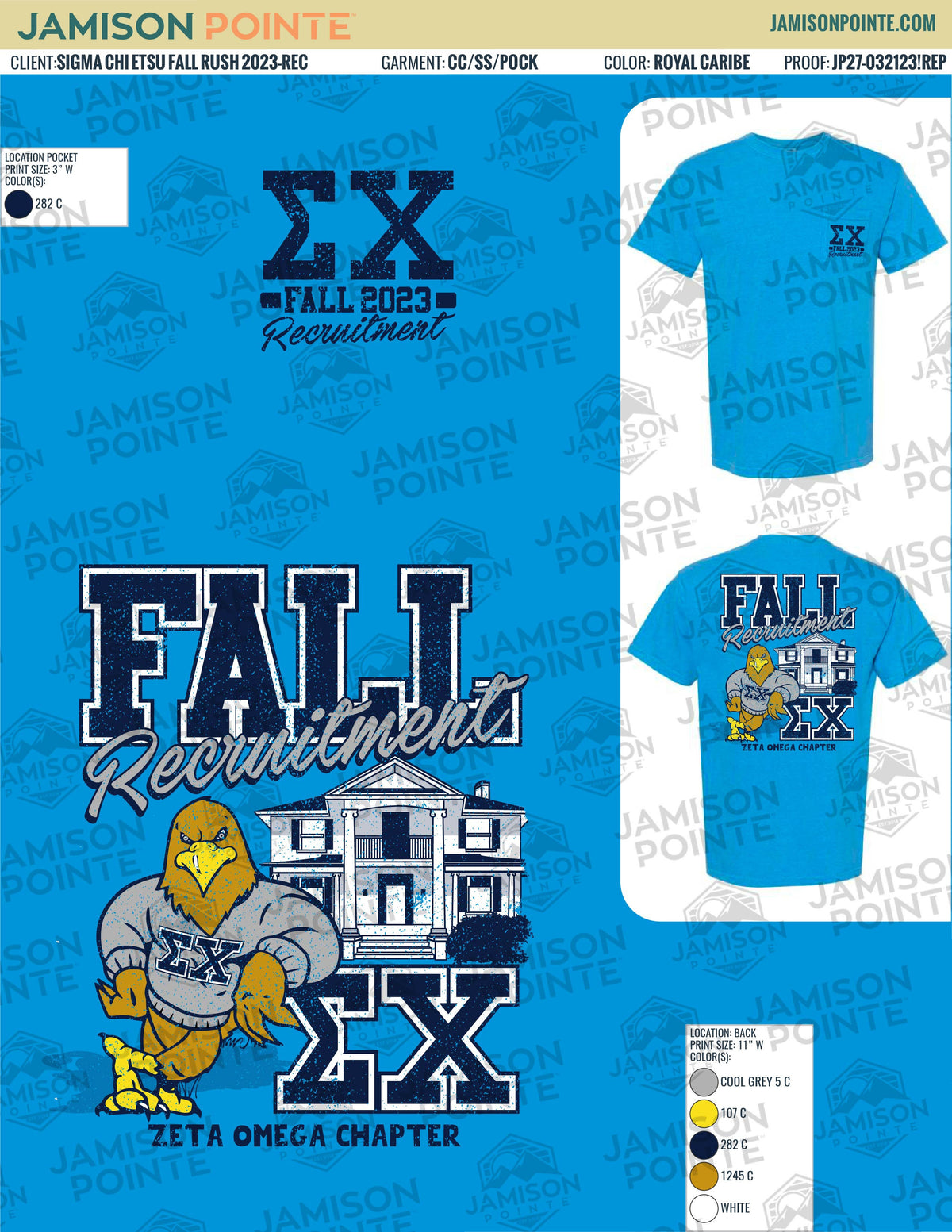Sigma Chi East Tennessee State University Fall Rush T-Shirt