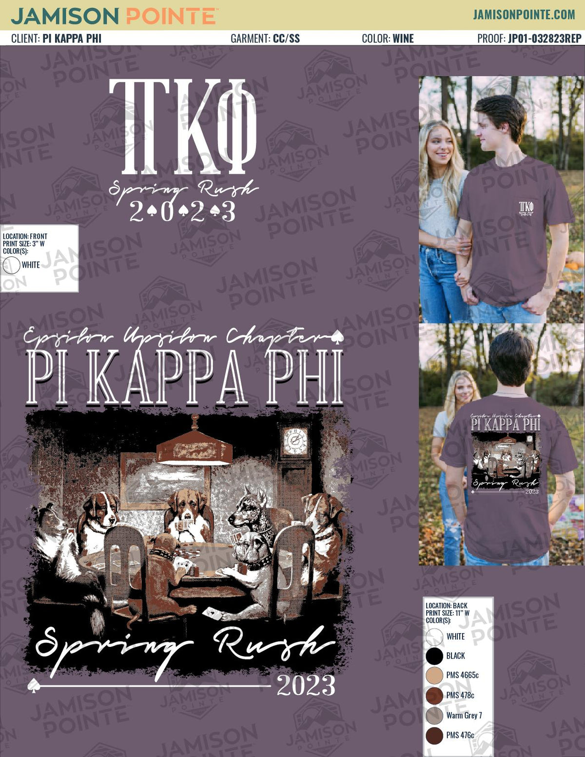 Pi Kappa Phi Georgia College and State University Spring Rush T-Shirt