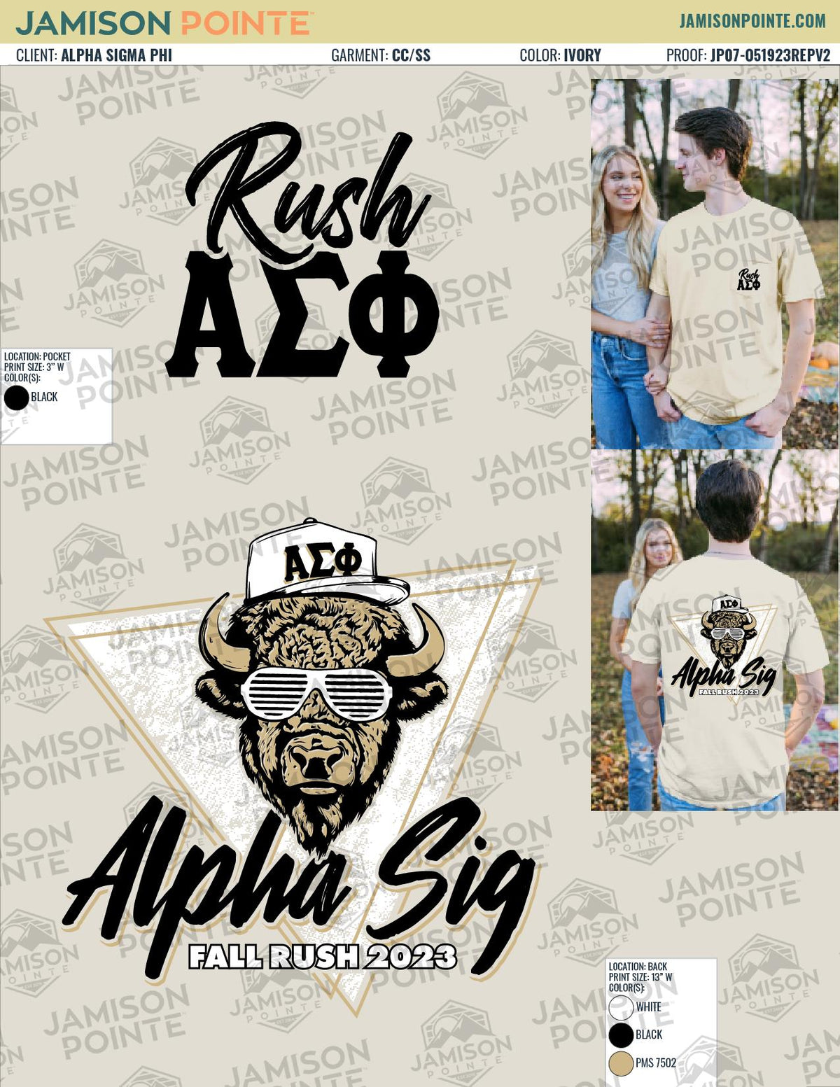 Alpha Sigma Phi University of Colorado Fall Rush T-Shirt