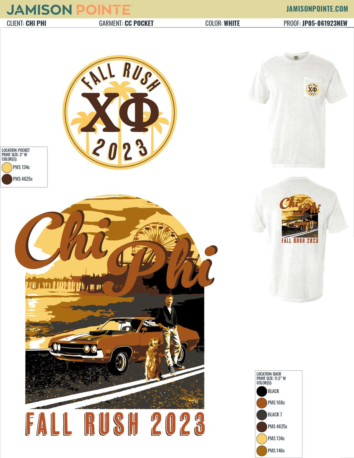 Chi Phi University of Southern California Fall Rush T-Shirt