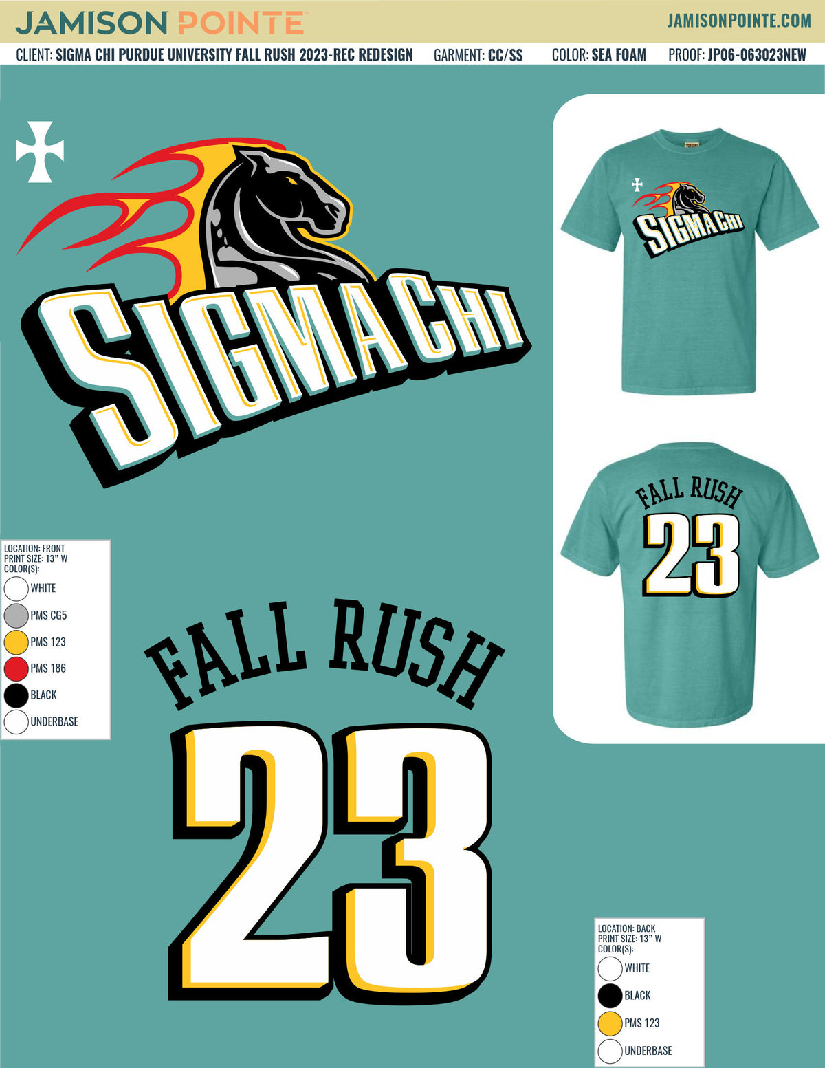 Sigma Chi Purdue University Fall Rush T-Shirt
