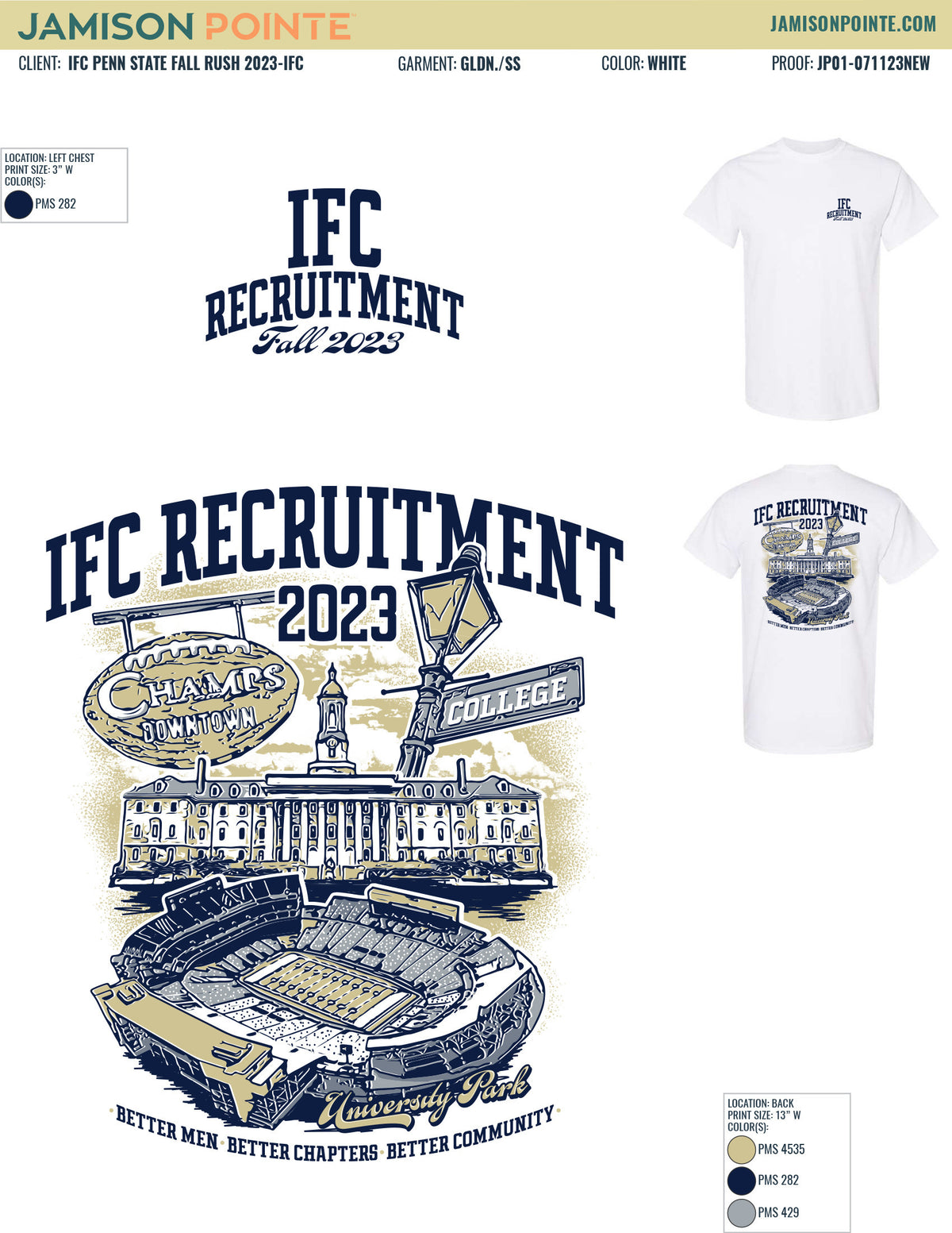 IFC Penn State Fall Rush T-Shirt