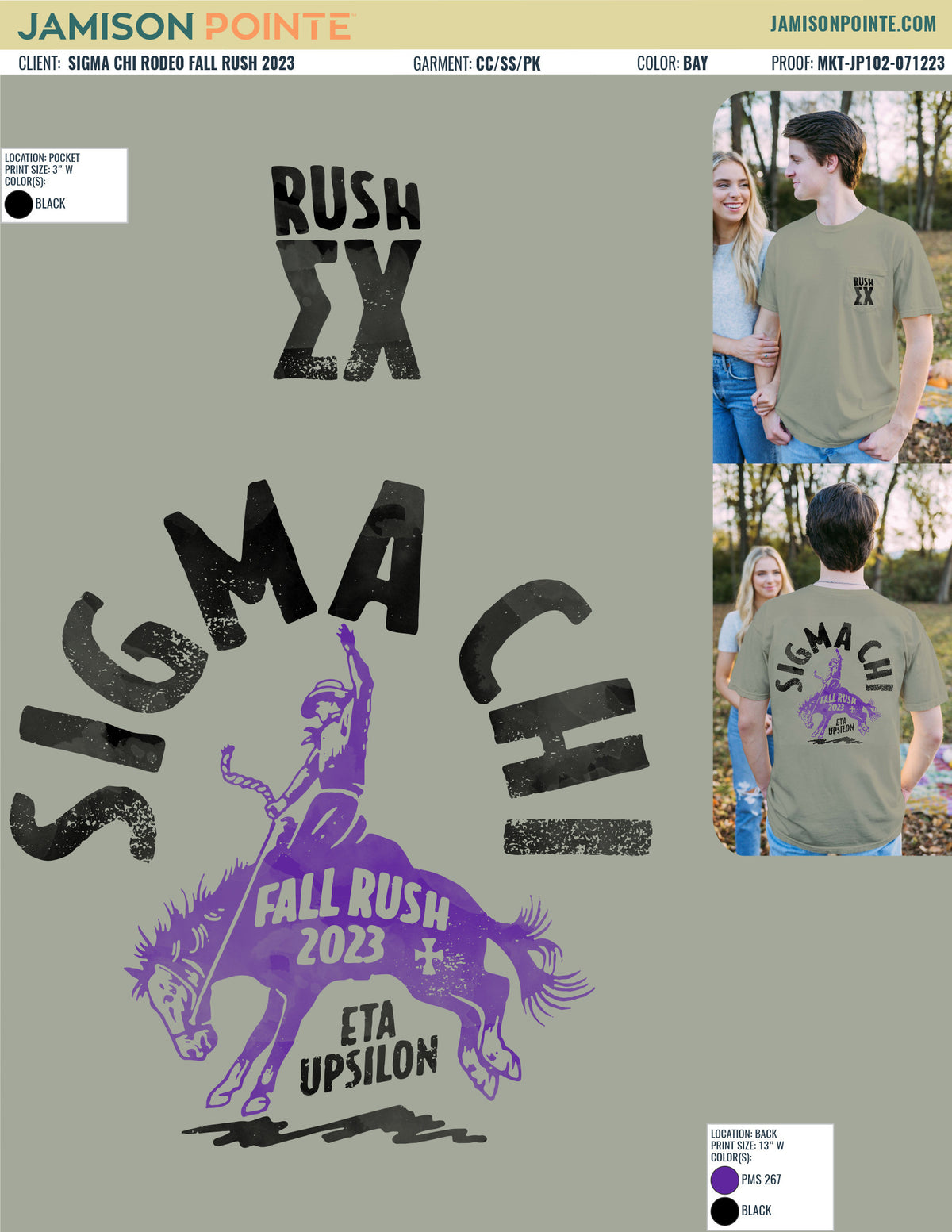 Sigma Chi Rodeo Fall Rush T-Shirt