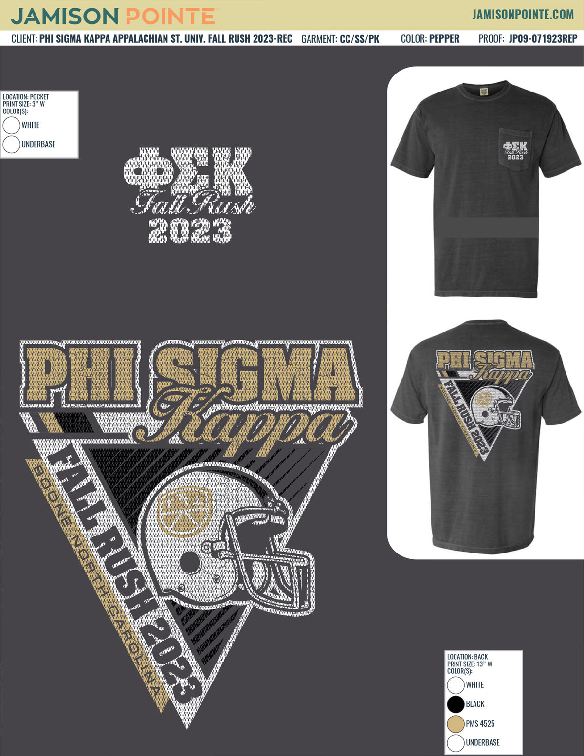 Phi Sigma Kappa Appalachian State University Fall Rush T-Shirt