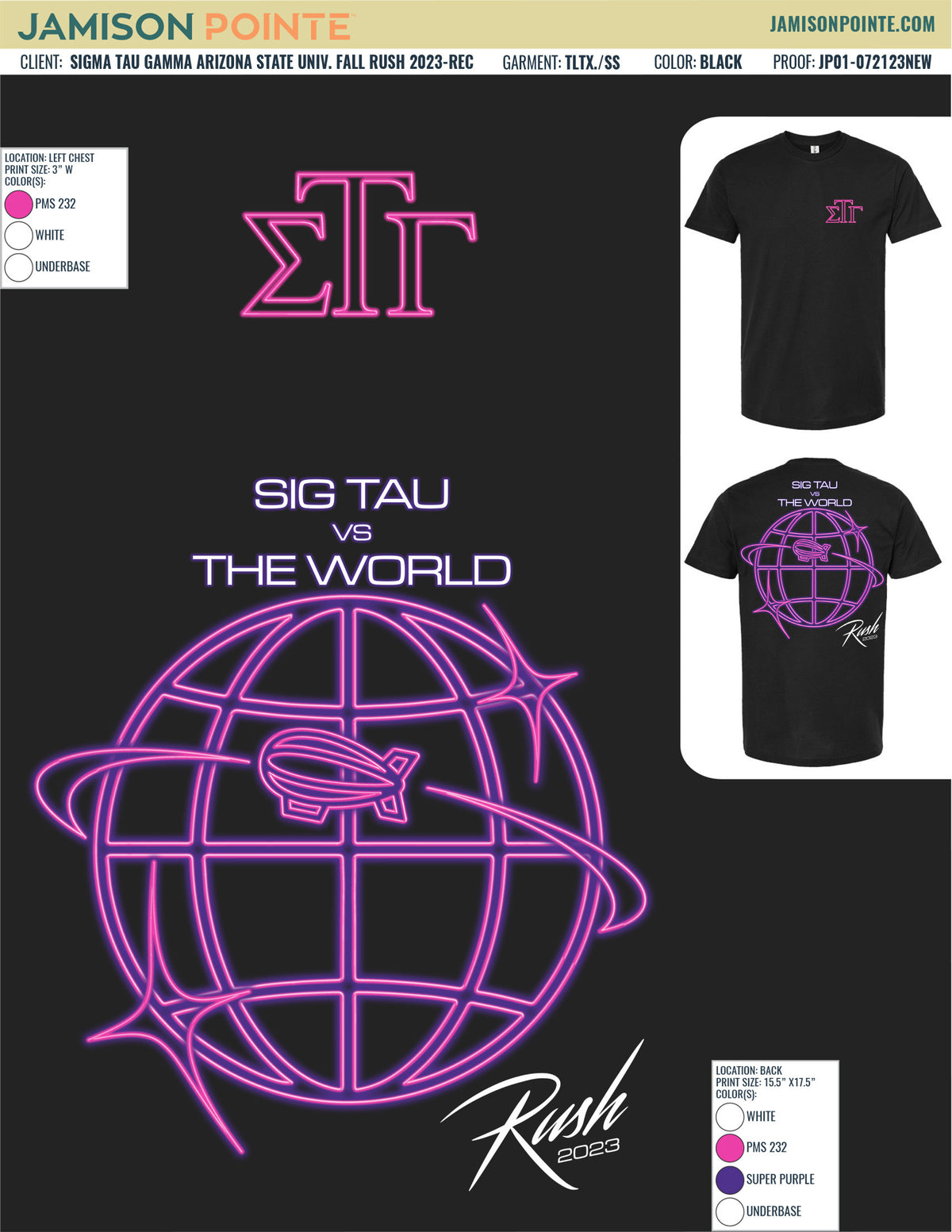 Sigma Tau Gamma Arizona State University Fall Rush T-Shirt