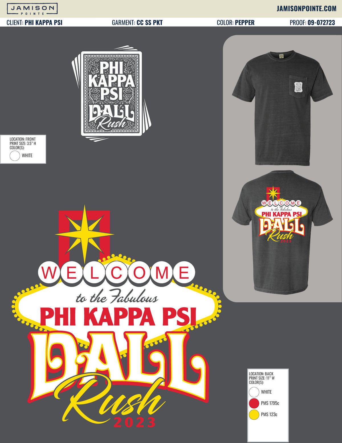 Phi Kappa Psi Brandeis University Fall Rush T-Shirt