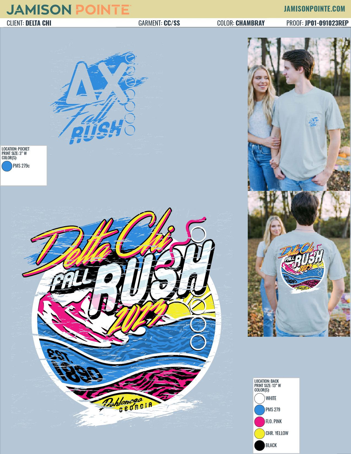 Delta Chi University of North Georgia Fall Rush T-Shirt
