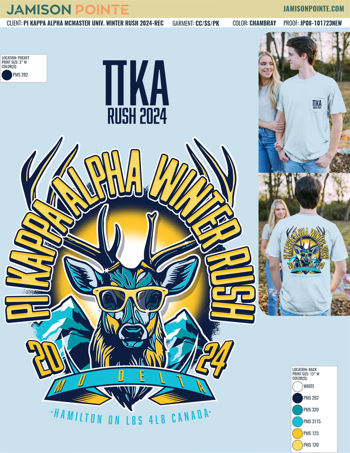Pi Kappa Alpha McMaster University Winter Rush T-Shirt
