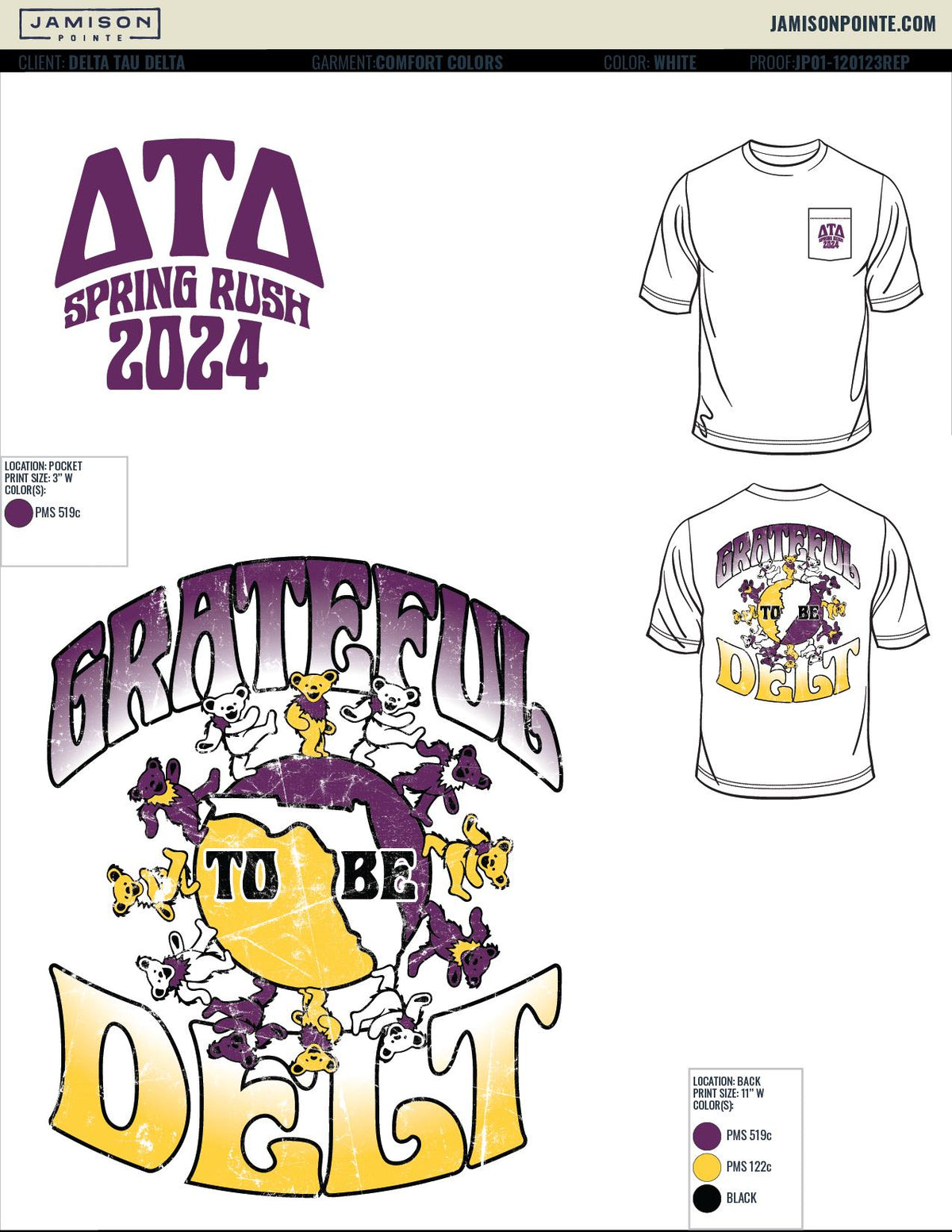 Delta Tau Delta University of South Florida Spring Rush T-Shirt