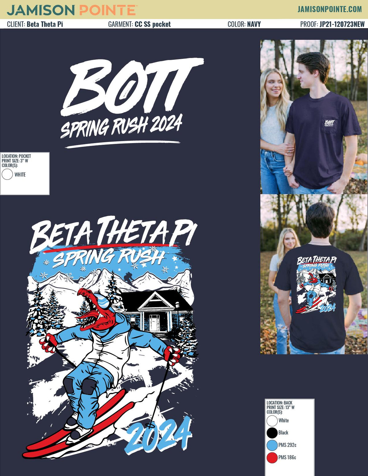 Beta Theta Pi Northeastern University Spring Rush T-Shirt