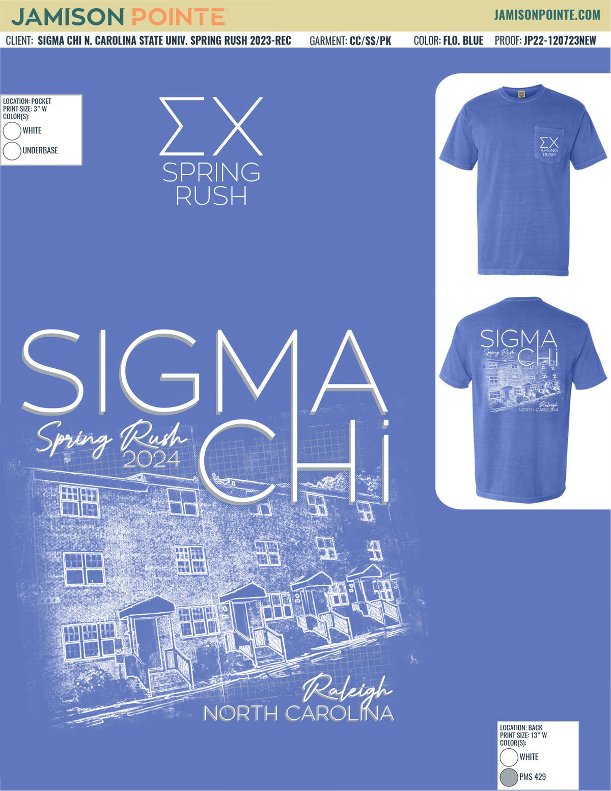 Sigma Chi North Carolina State University Spring Rush T-Shirt