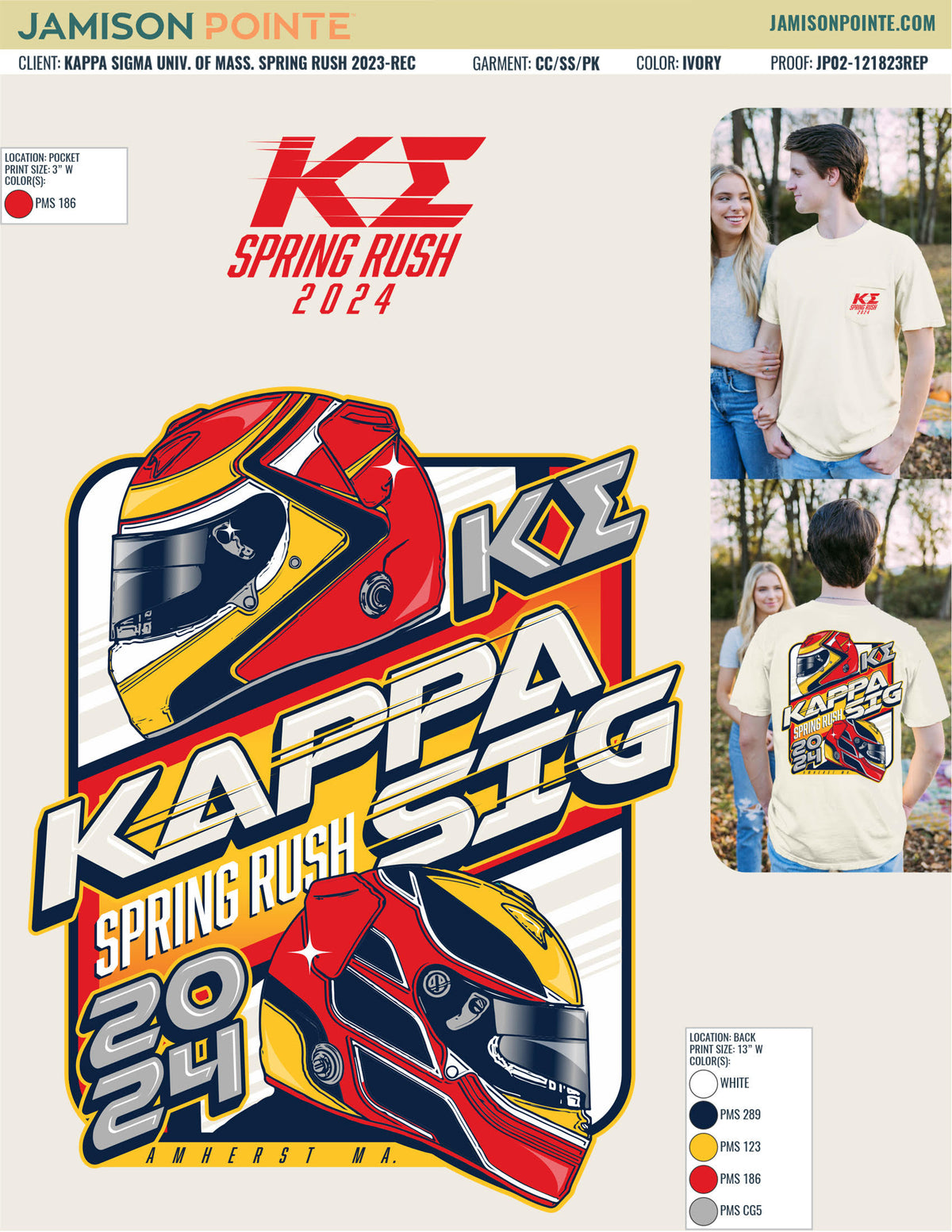 Kappa Sigma University of Massachusetts Spring Rush T-Shirt