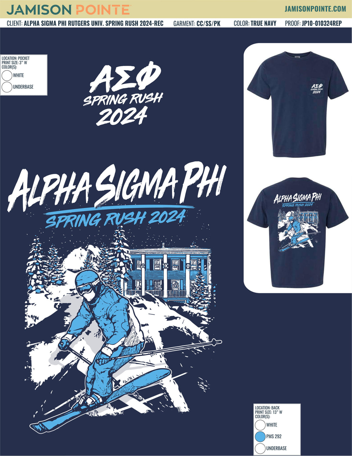 Alpha Sigma Phi Rutgers University Spring Rush T-Shirt