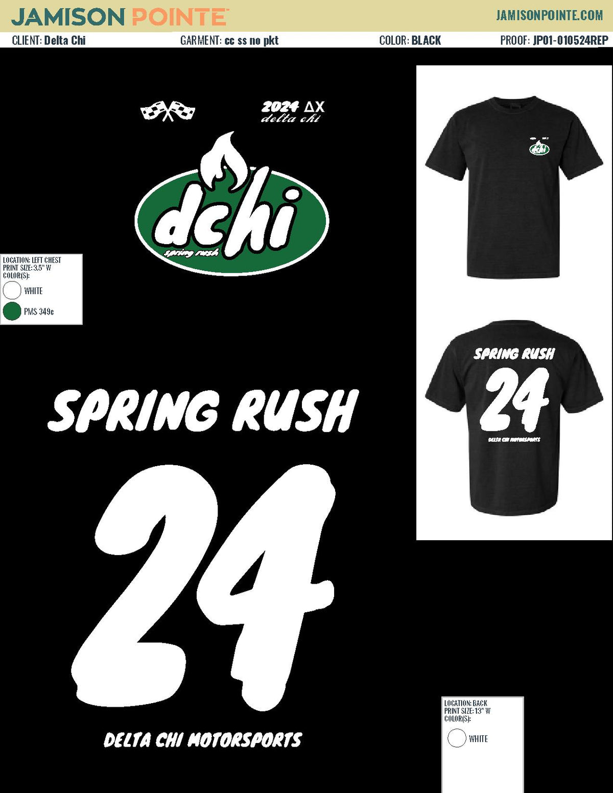 Delta Chi Coastal Carolina University Spring Recruitment T-Shirt
