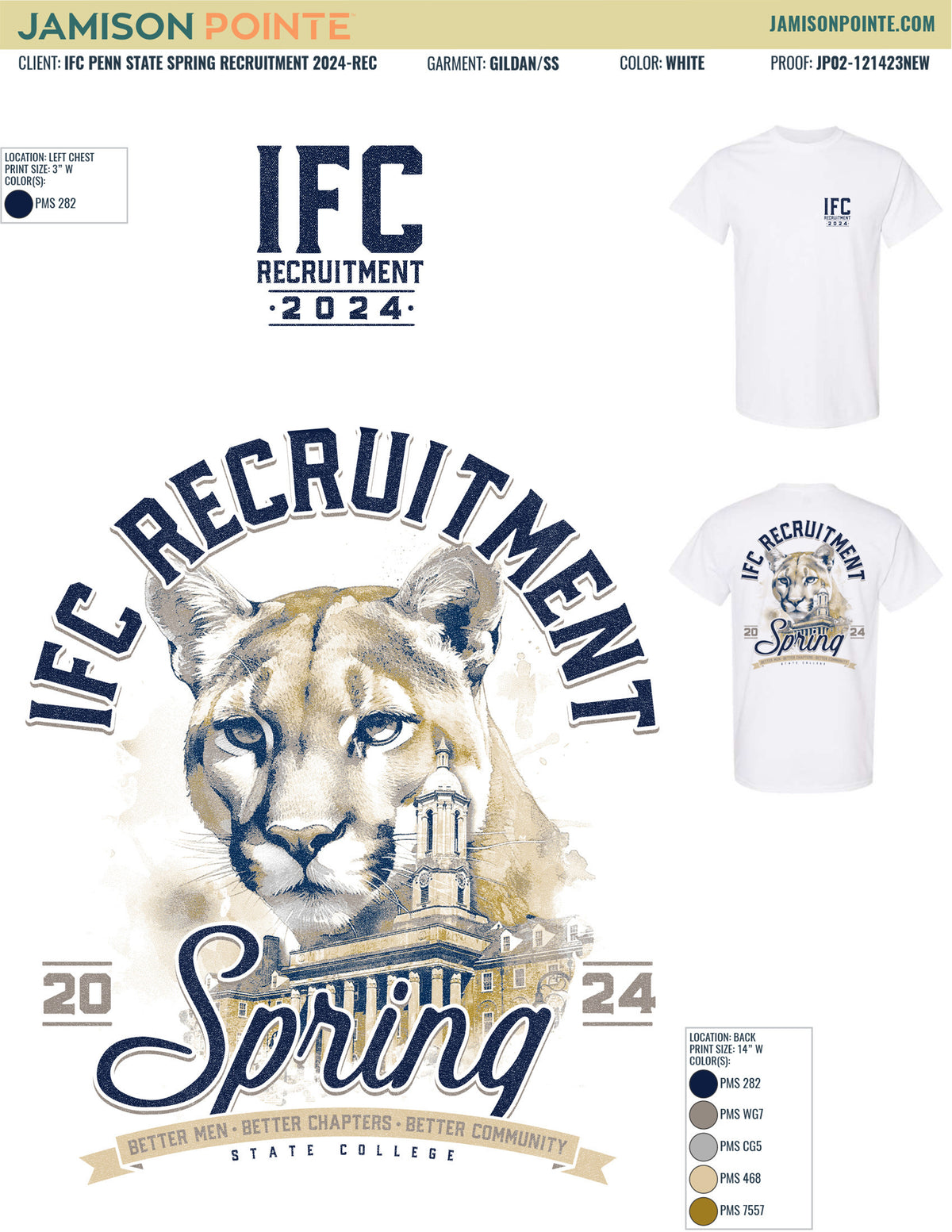 IFC Penn State Spring Recruitment T-Shirt