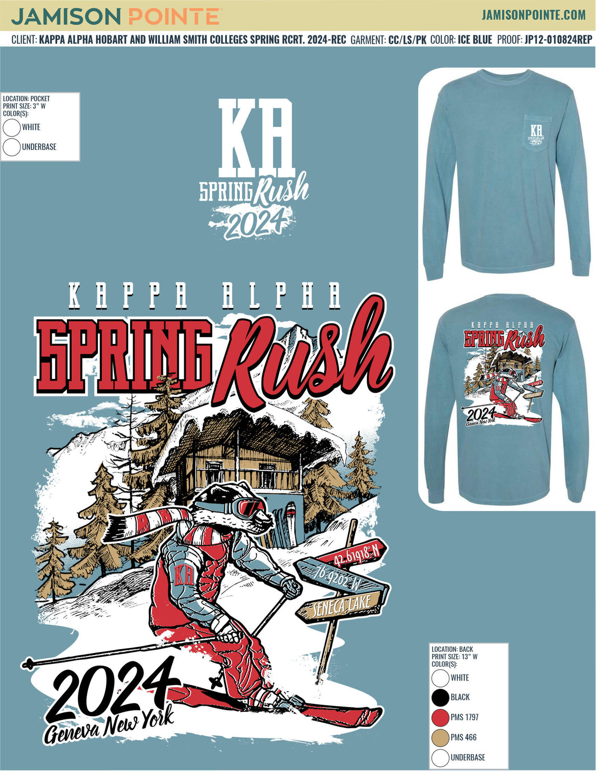 Kappa Alpha Order Hobart and William Smith Colleges Spring Recruitment T-Shirt
