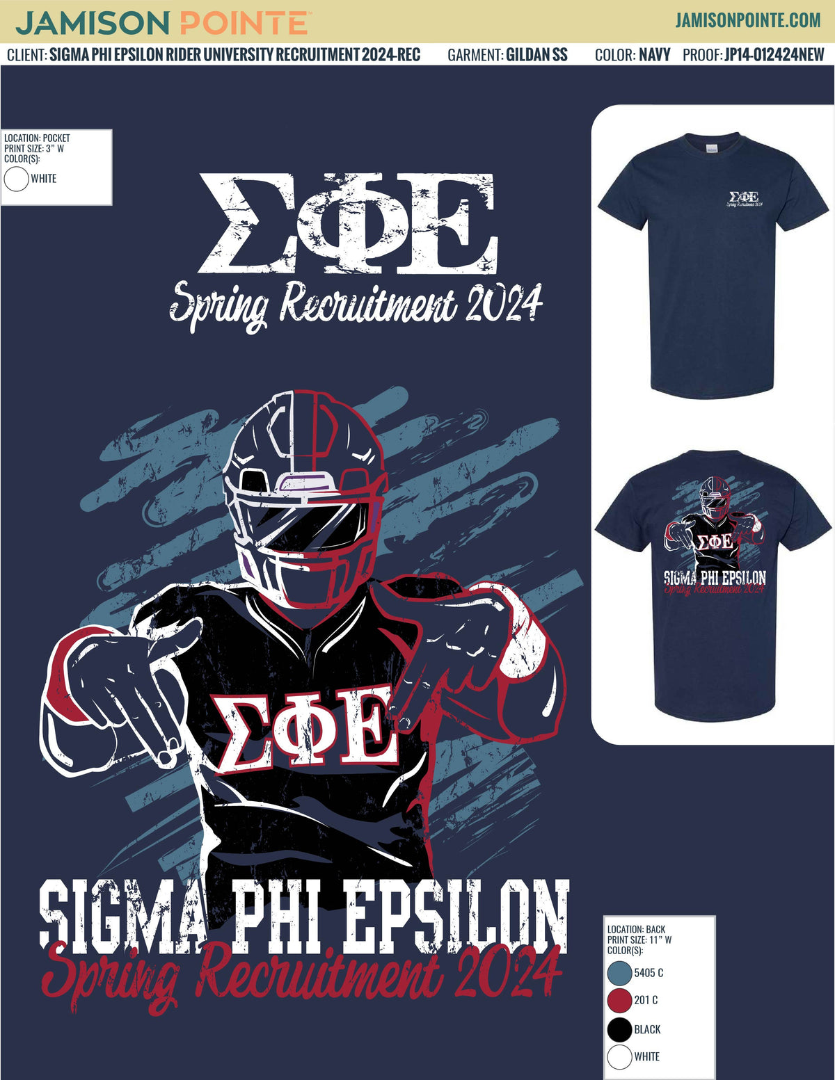 Sigma Phi Epsilon Rider University Recruitment T-Shirt