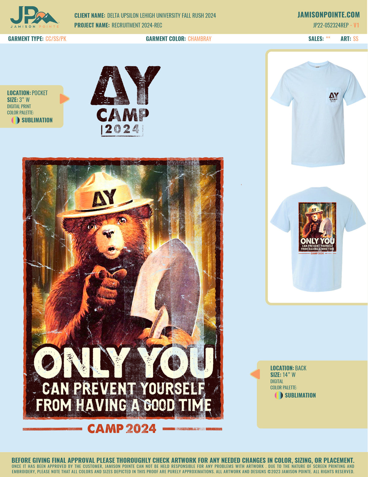 Delta Upsilon Lehigh University Fall Rush T-Shirt