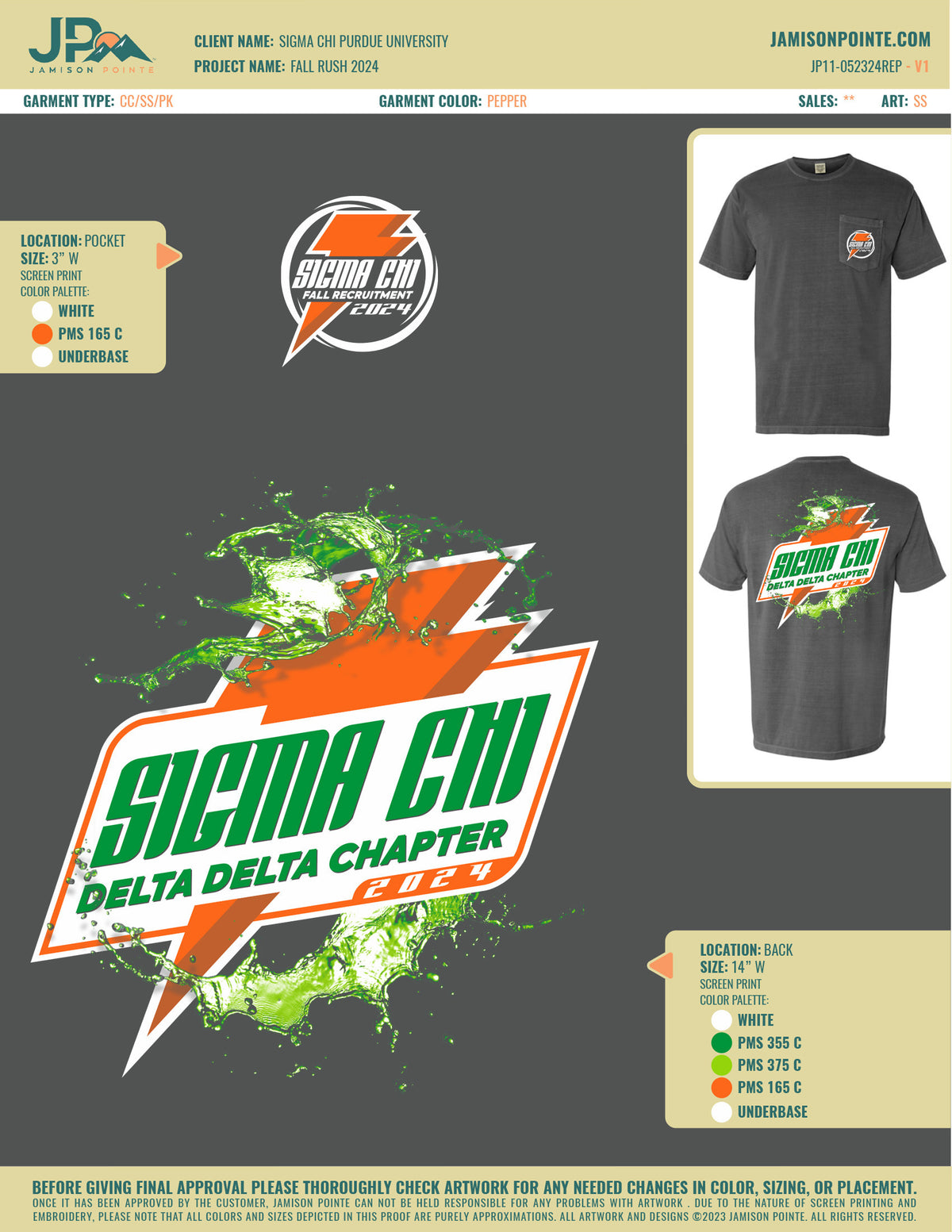 Sigma Chi Purdue University Fall Rush T-Shirt