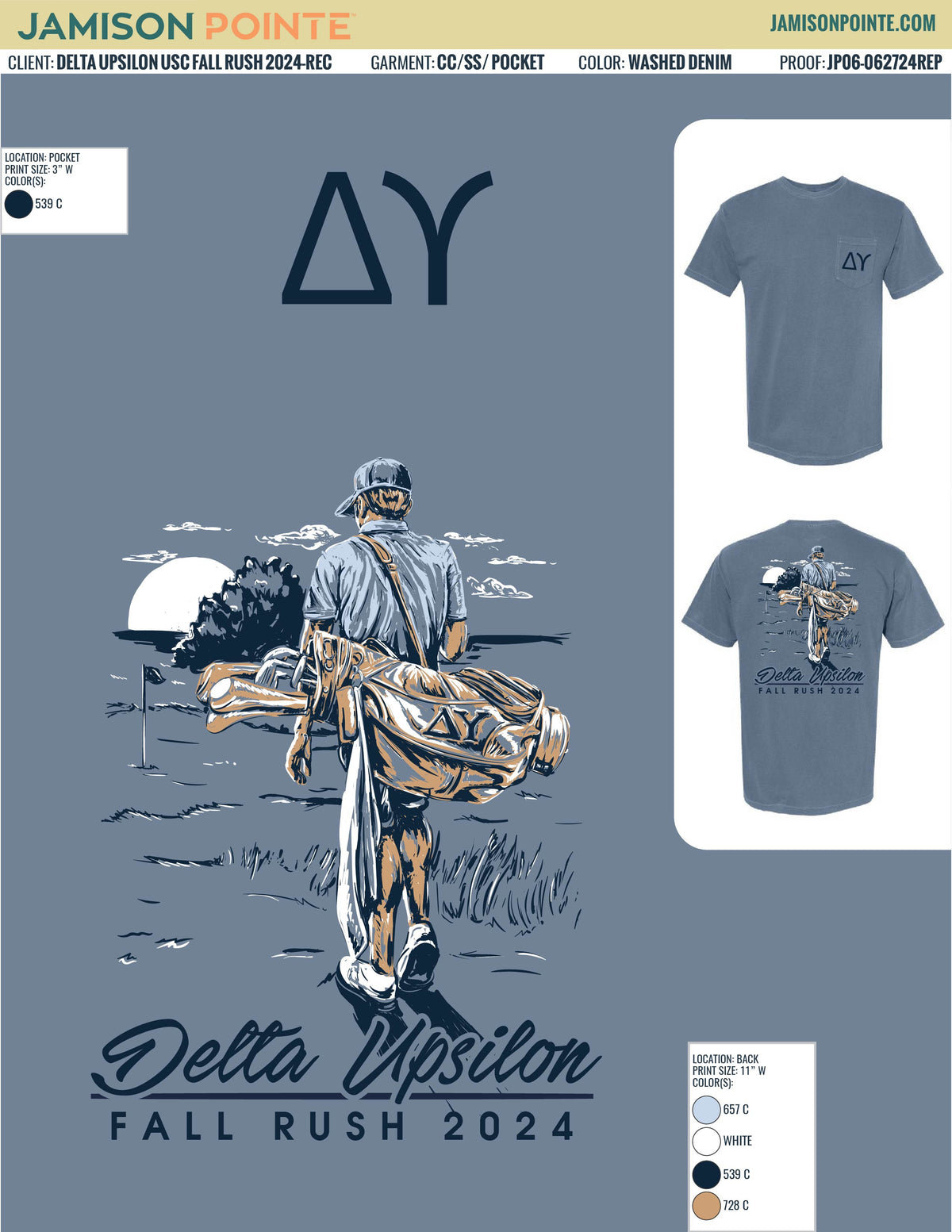 Delta Upsilon University of South Carolina Fall Rush T-Shirt
