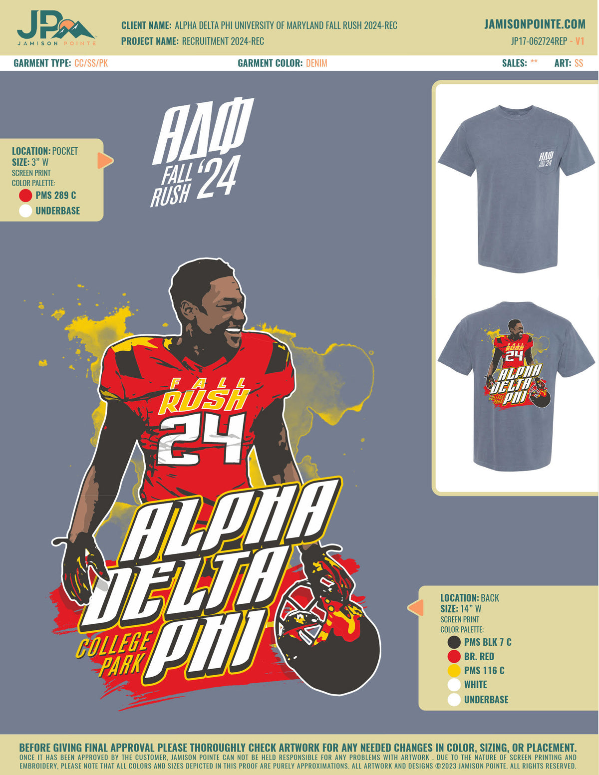 Alpha Delta Phi University of Maryland Fall Rush T-Shirt