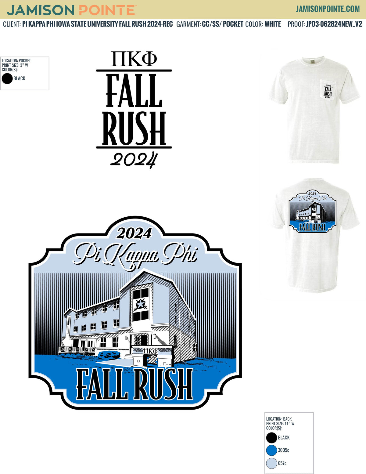 Pi kappa Phi Iowa State University Fall Rush T-Shirt