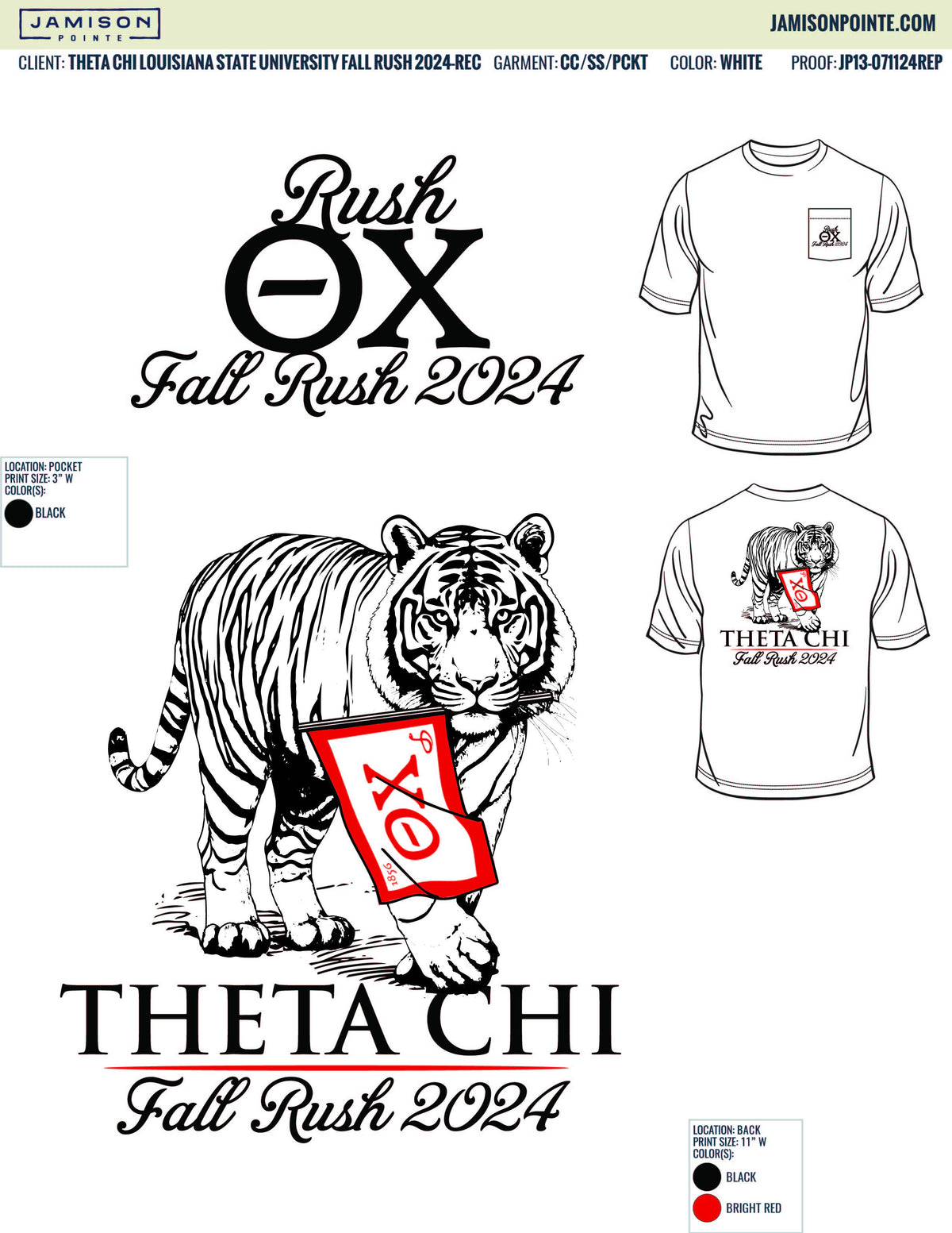 Theta Chi Louisiana State University Fall Rush T-Shirt