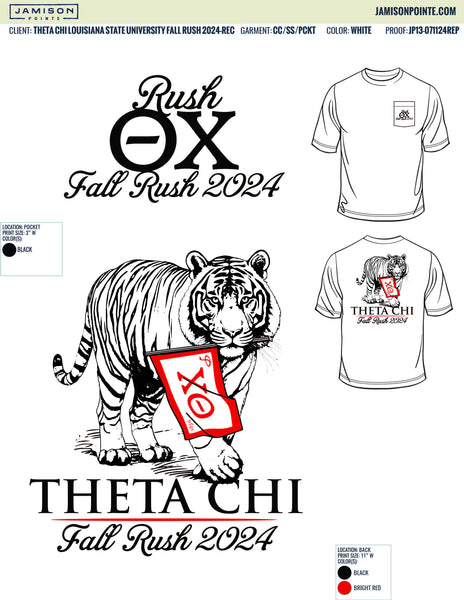 Theta Chi Louisiana State University Fall Rush T-Shirt - Jamison