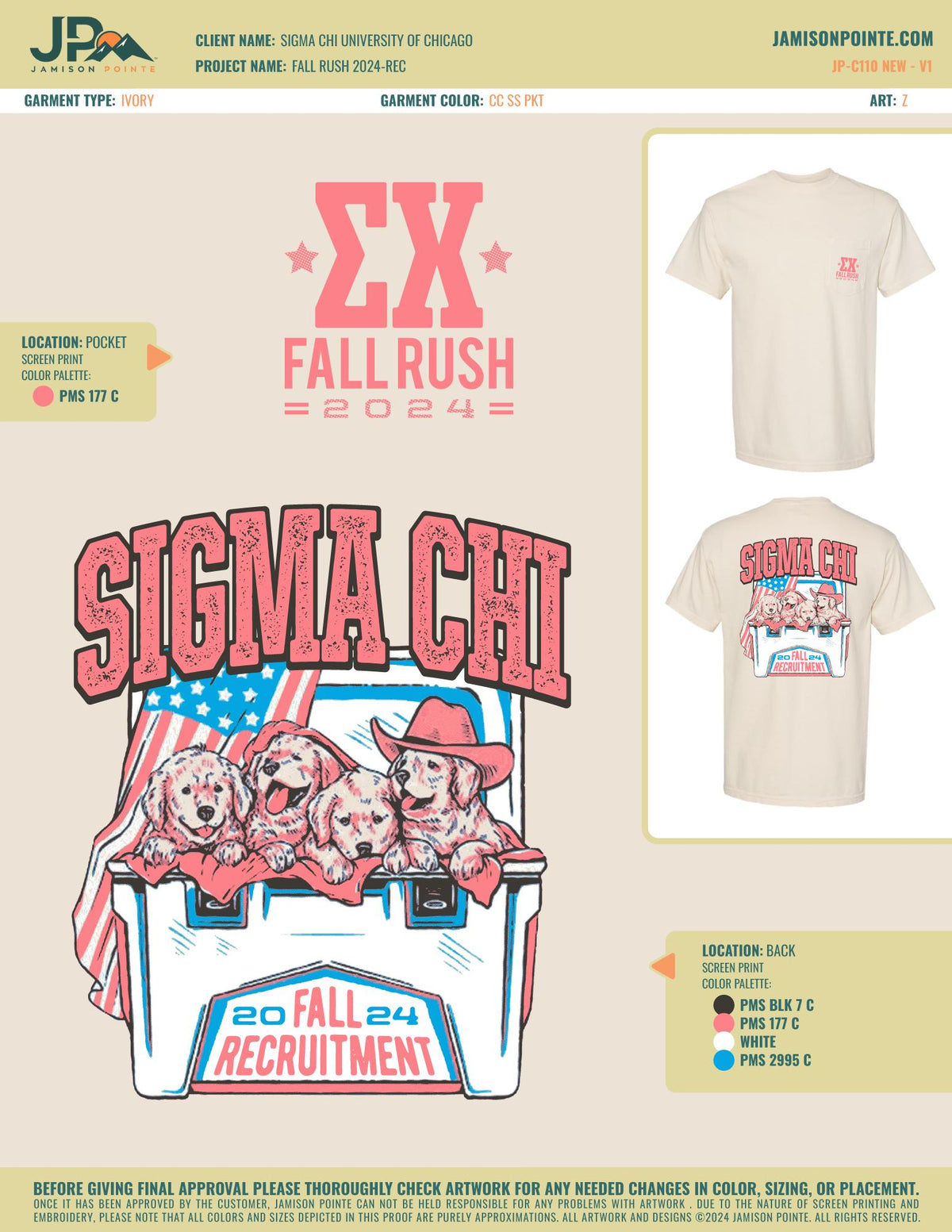 Sigma Chi University of Chicago Fall Rush T-Shirt