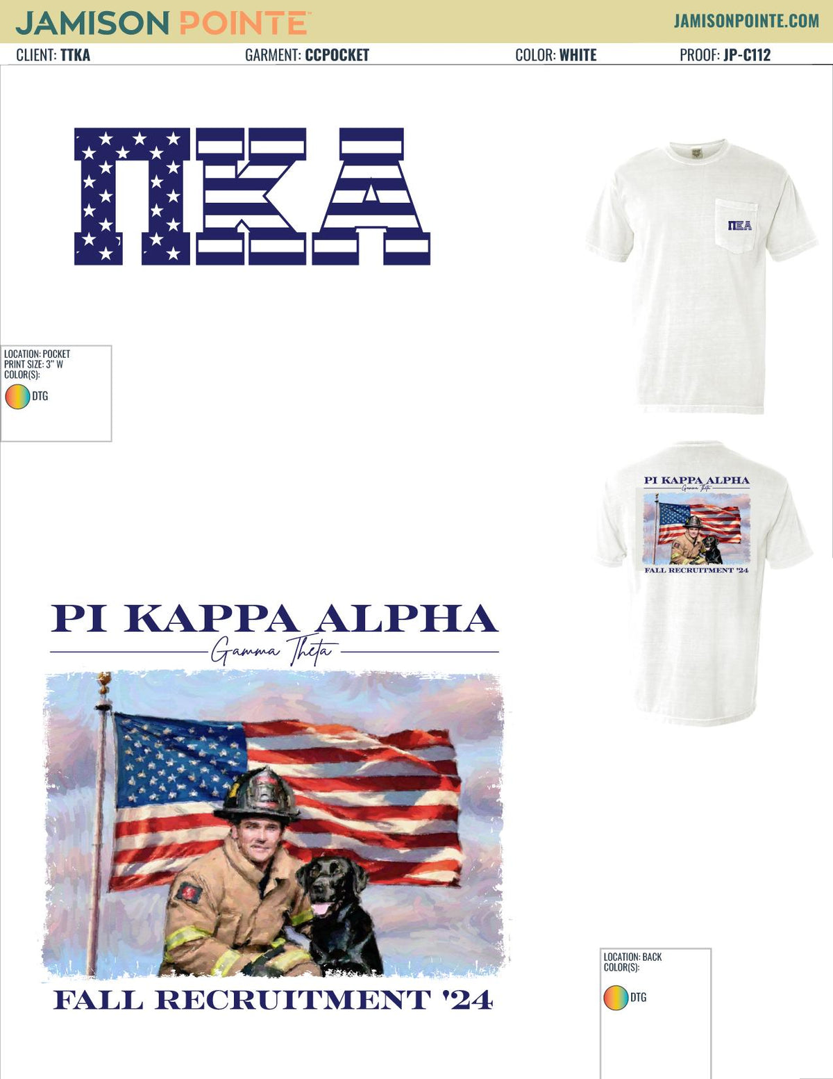 Pi Kappa Alpha Mississippi State University Fall Rush T-Shirt