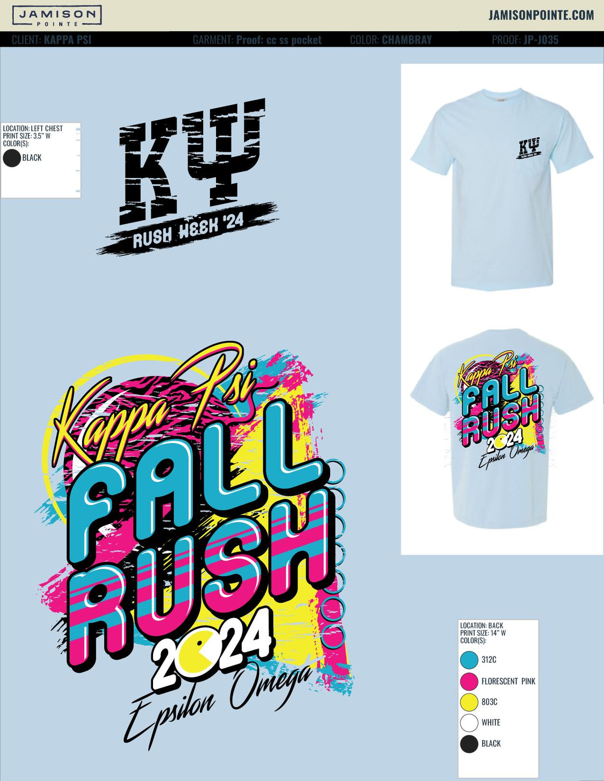 Kappa Psi Rosalind Franklin University Fall Rush T-Shirt