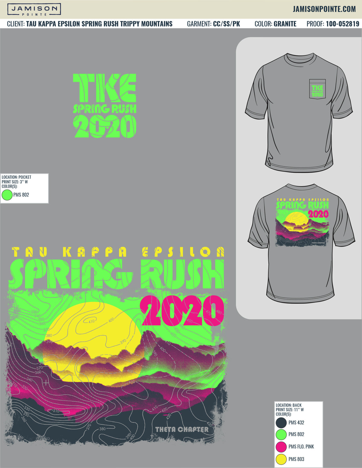 Tau Kappa Epsilon Spring Rush Trippy T-Shirt