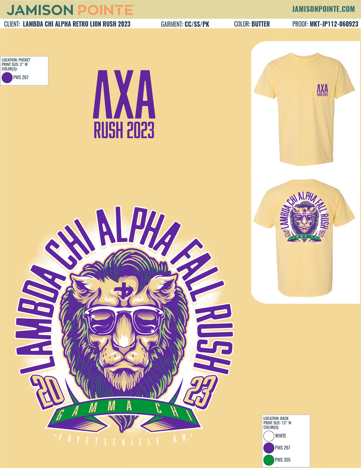 Lambda Chi Alpha Retro Lion Rush T-Shirt